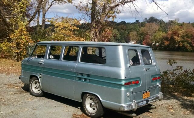 1962 Blue Chevrolet Corvair Minivan