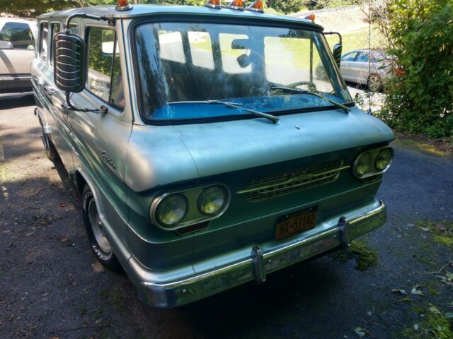 1962 Blue Chevrolet Corvair Minivan