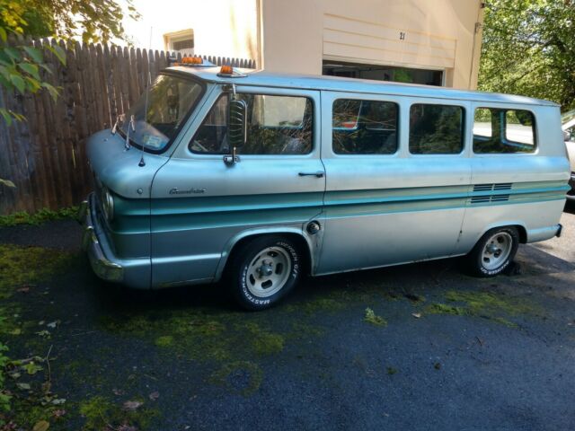 1962 Blue Chevrolet Corvair Minivan
