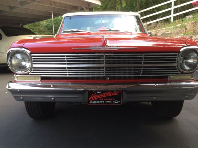 1962 Red Chevrolet Nova Convertible