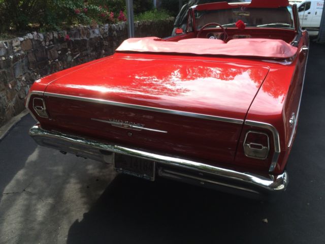 1962 Red Chevrolet Nova Convertible