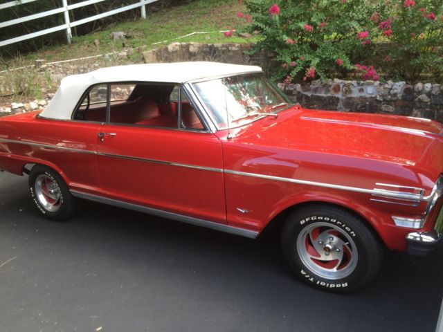 1962 Red Chevrolet Nova Convertible