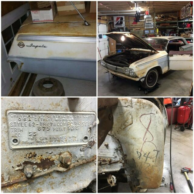 1962 White Chevrolet Impala Coupe