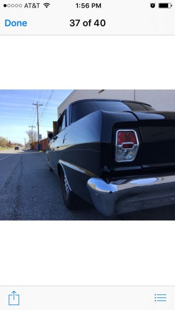1962 Black Chevrolet Nova Sedan