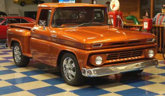1962 Orange Chevrolet C-10 Standard Cab Pickup