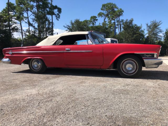 1962 Red Chrysler 300 Series Convertible