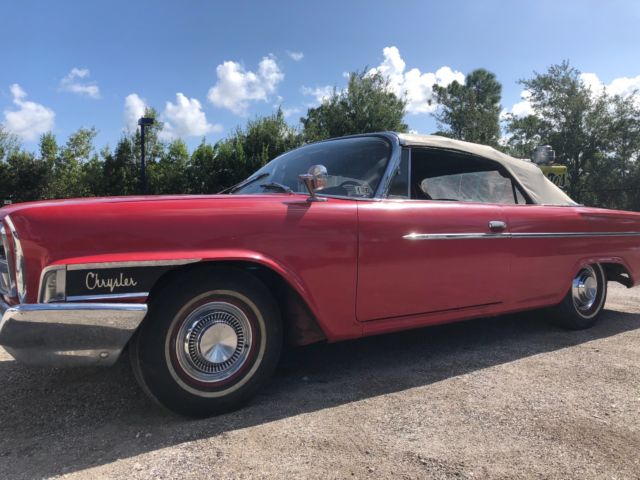 1962 Red Chrysler 300 Series Convertible