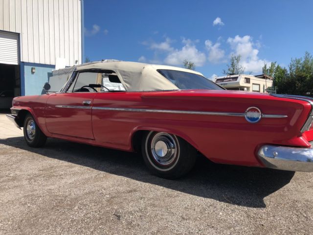 1962 Red Chrysler 300 Series Convertible