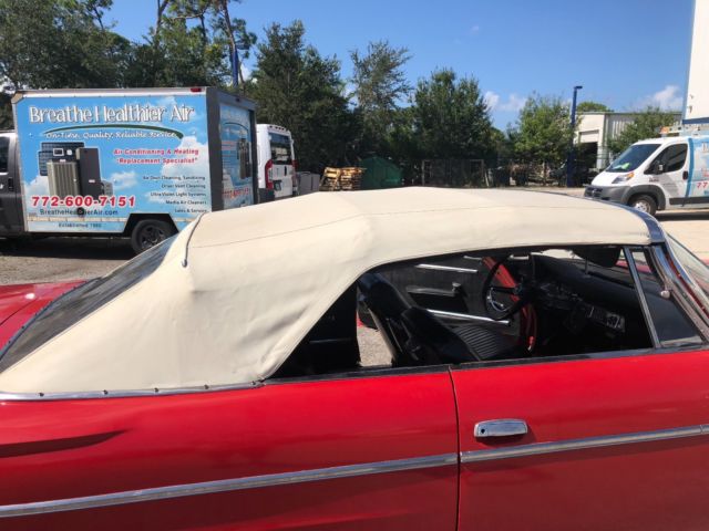 1962 Red Chrysler 300 Series Convertible