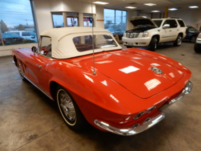 1962 Roman Red Chevrolet Corvette Convertible