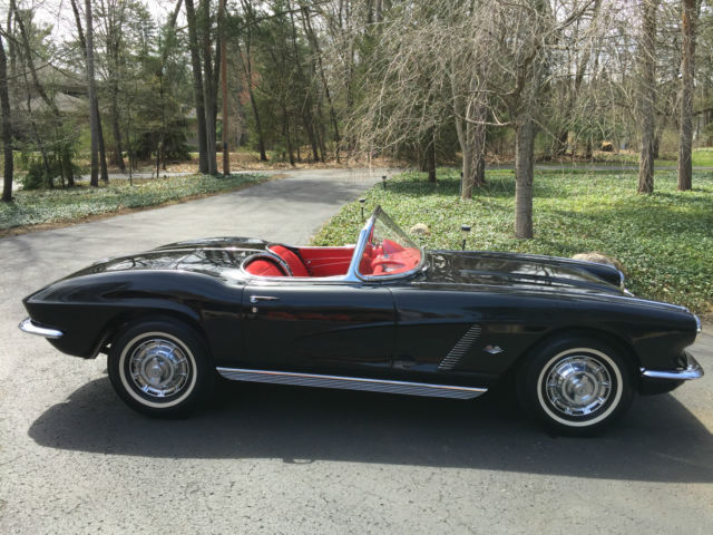 1962 Black Chevrolet Corvette Convertible