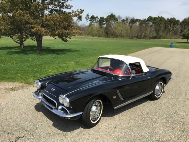 1962 Black Chevrolet Corvette Convertible