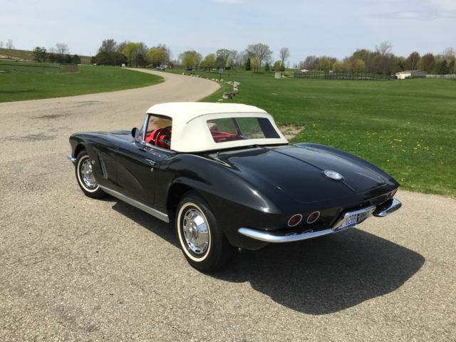 1962 Black Chevrolet Corvette Convertible