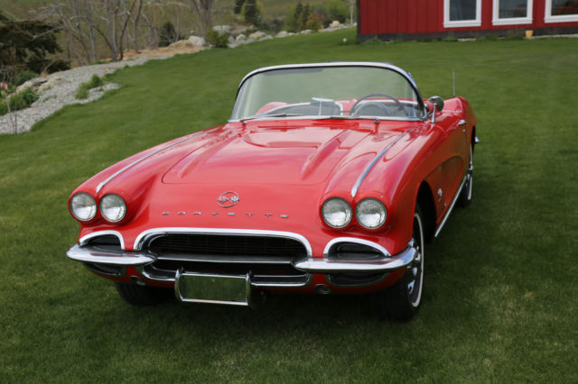 1962 Red Chevrolet Corvette Convertible