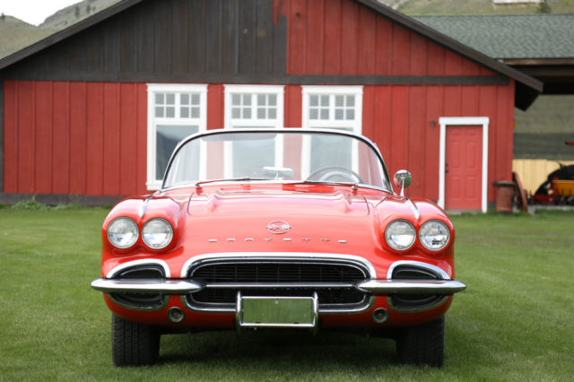 1962 Red Chevrolet Corvette Convertible
