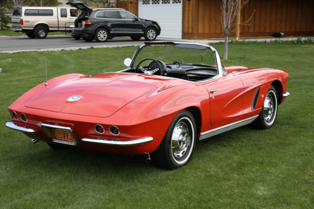 1962 Red Chevrolet Corvette Convertible