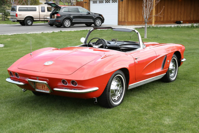 1962 Red Chevrolet Corvette Convertible