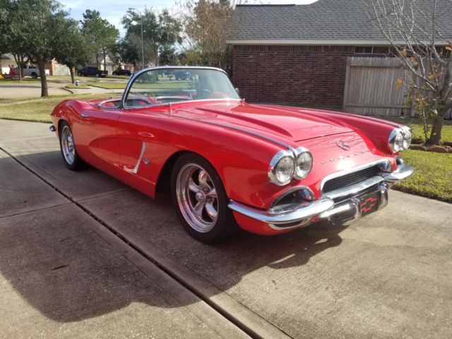 1962 Red Chevrolet Corvette Convertible