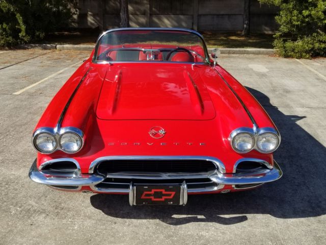 1962 Red Chevrolet Corvette Convertible