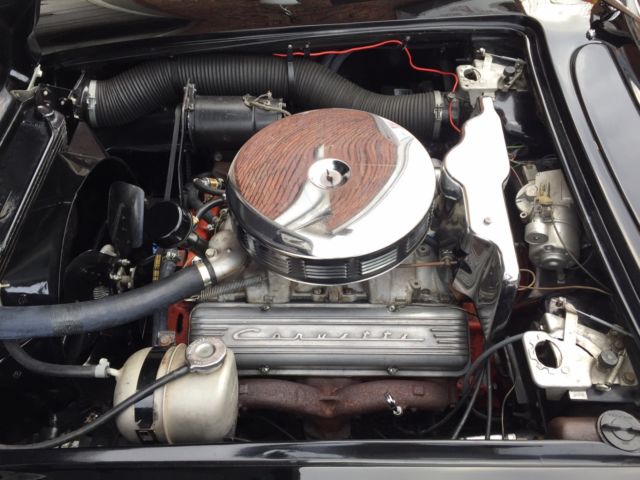 1962 Black Chevrolet Corvette Convertible