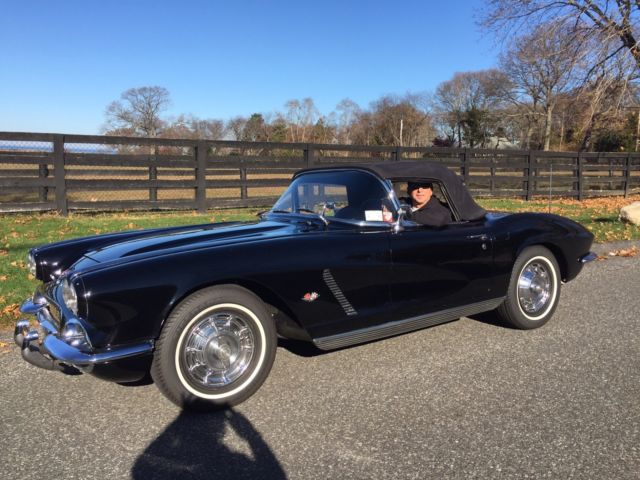 1962 Black Chevrolet Corvette Convertible