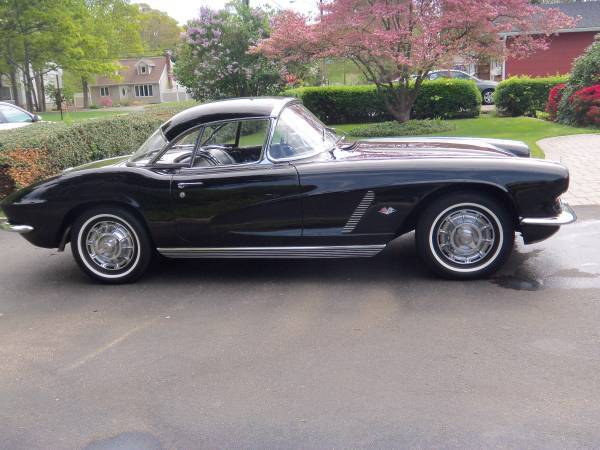 1962 Black Chevrolet Corvette Convertible