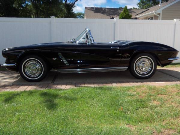 1962 Black Chevrolet Corvette Convertible