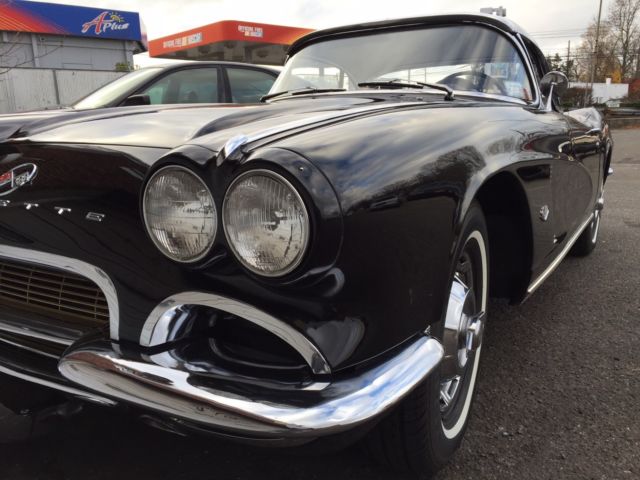 1962 Black Chevrolet Corvette Convertible