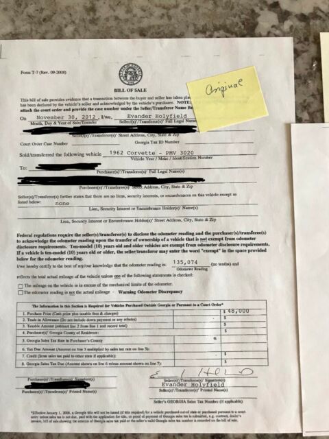 1962 Chevrolet Corvette Convertible