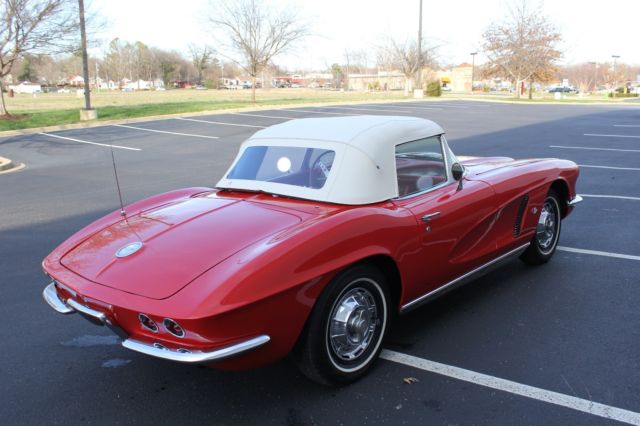 1962 Roman Red Chevrolet Corvette convertible