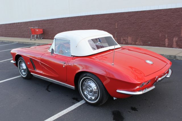 1962 Roman Red Chevrolet Corvette convertible