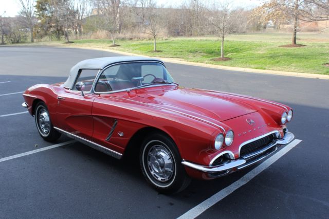 1962 Roman Red Chevrolet Corvette convertible