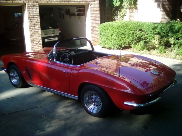 1962 Red Chevrolet Corvette Convertible