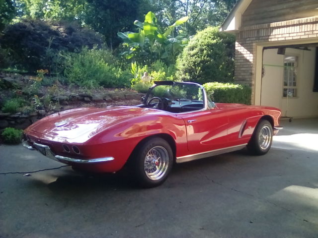 1962 Red Chevrolet Corvette Convertible
