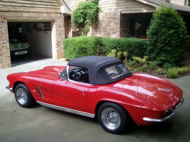 1962 Red Chevrolet Corvette Convertible