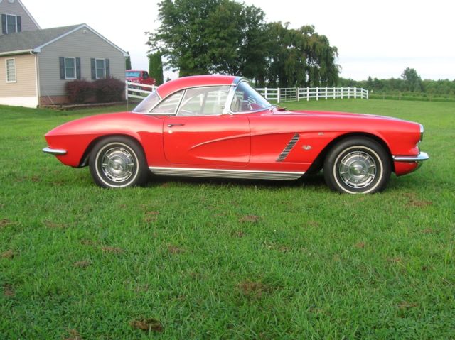 1962 Red Chevrolet Corvette Convertible