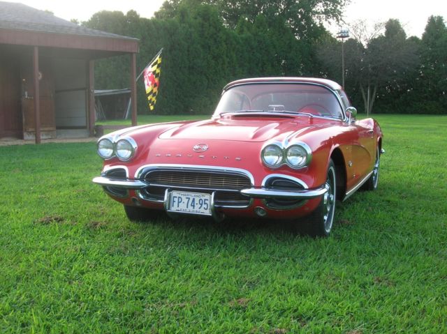 1962 Red Chevrolet Corvette Convertible