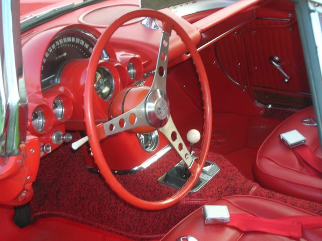 1962 Red Chevrolet Corvette Convertible