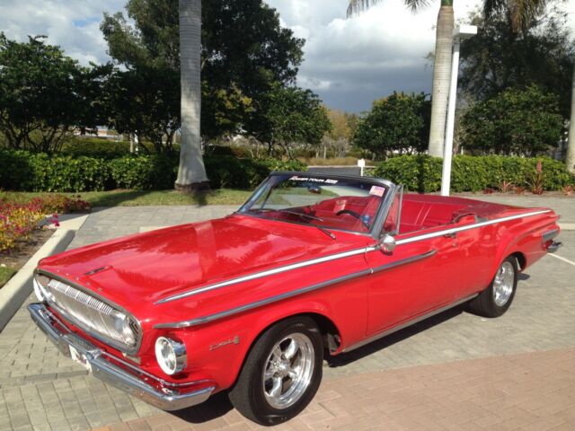1962 Red with white top Dodge Dart Convertible