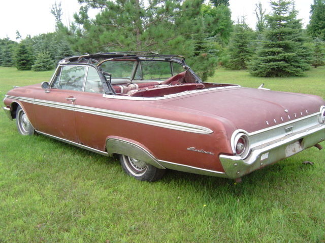 1962 Burgundy Ford Galaxie Convertible