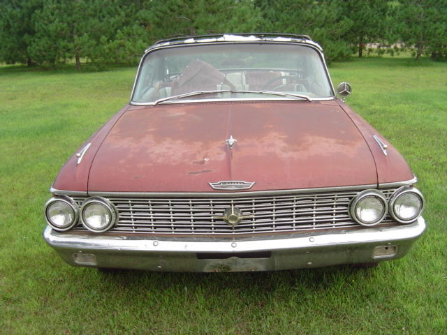 1962 Burgundy Ford Galaxie Convertible
