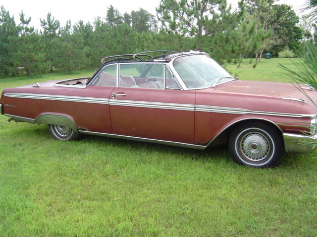 1962 Burgundy Ford Galaxie Convertible