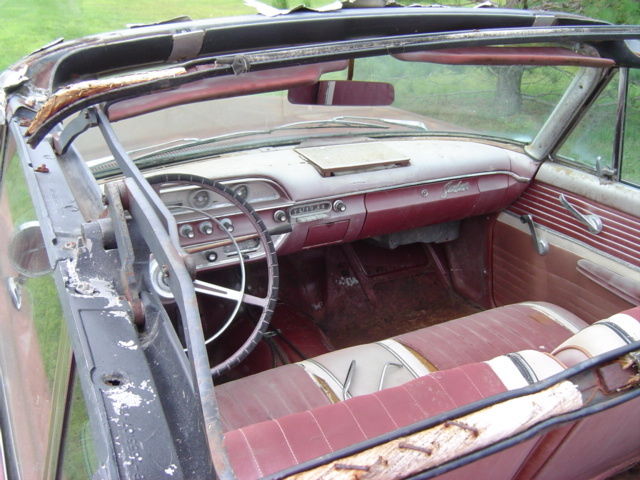 1962 Burgundy Ford Galaxie Convertible