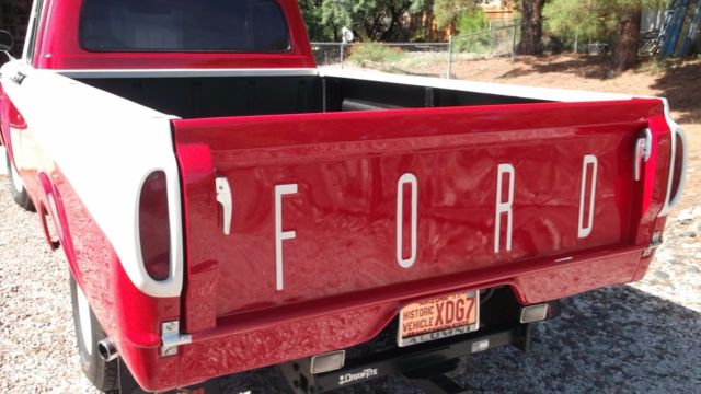 1962 Red & White Ford F-100 Intergrated / Unibody