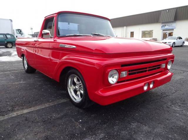 1962 Red Ford F-100 Standard Cab Pickup