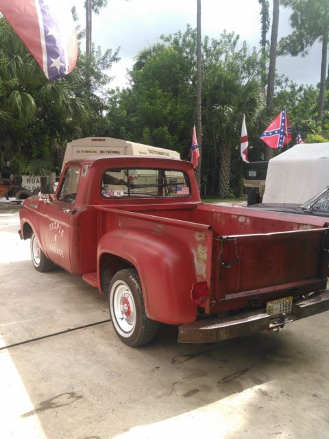 1962 Red ford f100 f100 Extended Cab Pickup