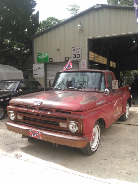 1962 Red ford f100 f100 Extended Cab Pickup