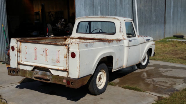 1962 White Ford F-100 Standard Cab Pickup