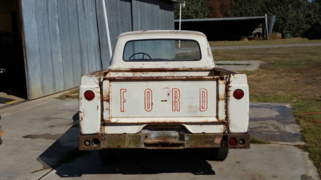 1962 White Ford F-100 Standard Cab Pickup