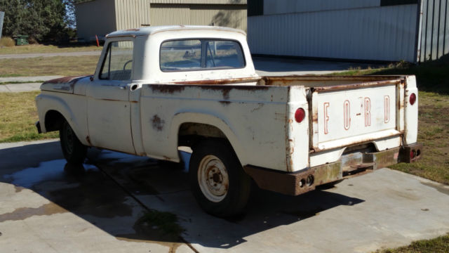 1962 White Ford F-100 Standard Cab Pickup